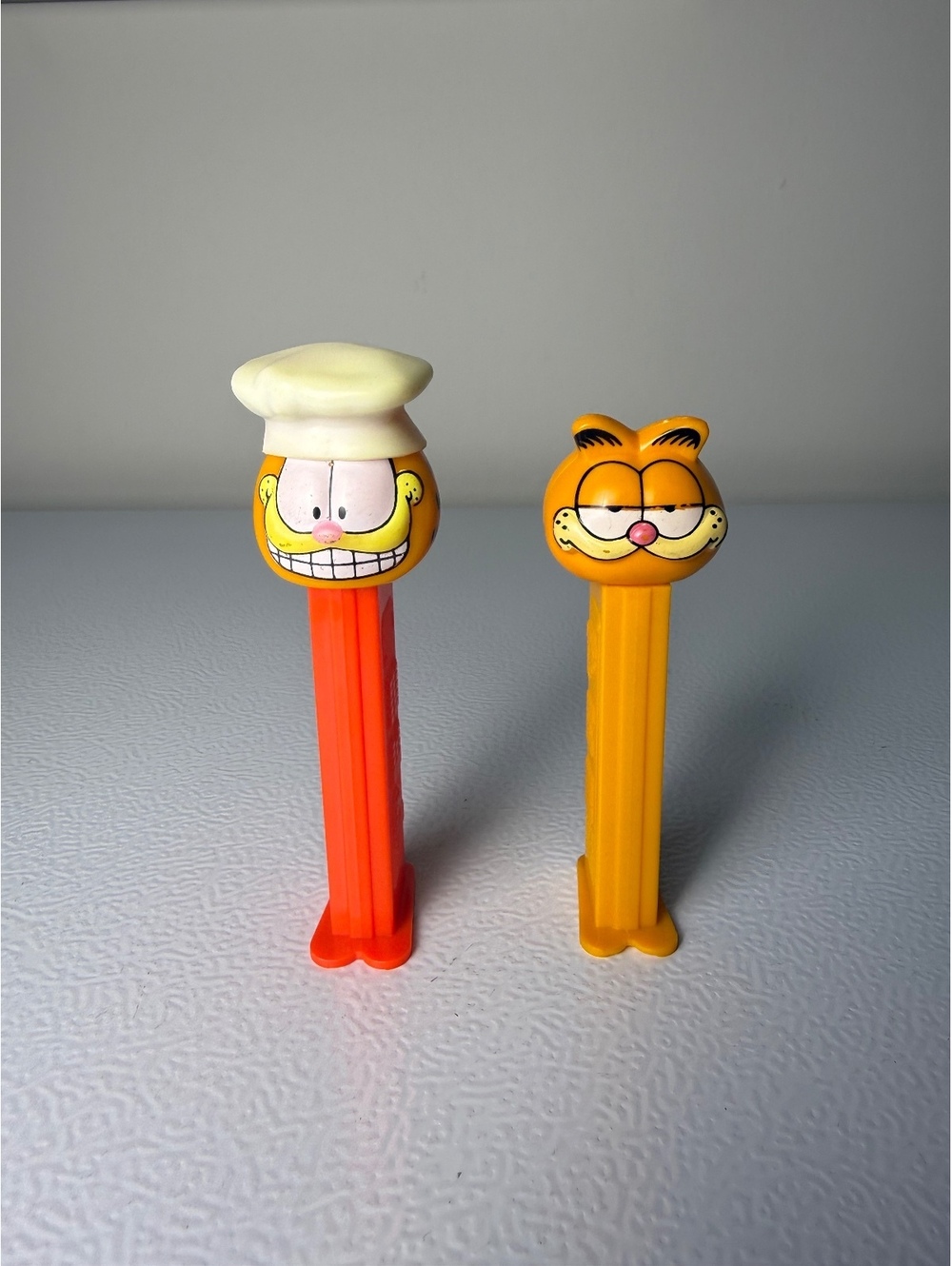 Vintage Garfield PEZ Lot of 2 Chef Hungary Classic China Candy Dispensers